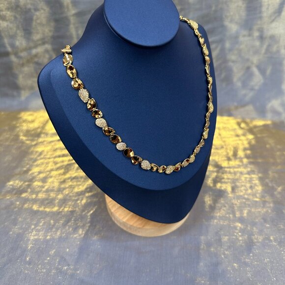 APM Monaco Galet Gold Necklace - Picture 1 of 5